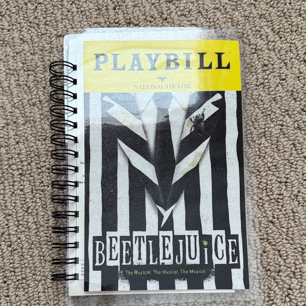 Beetlejuice Playbill Spiral Notebook